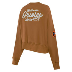 Baltimore Orioles Pro Standard Women's Paint The City Pullover Cropped Sweatshirt - MLB Pullover