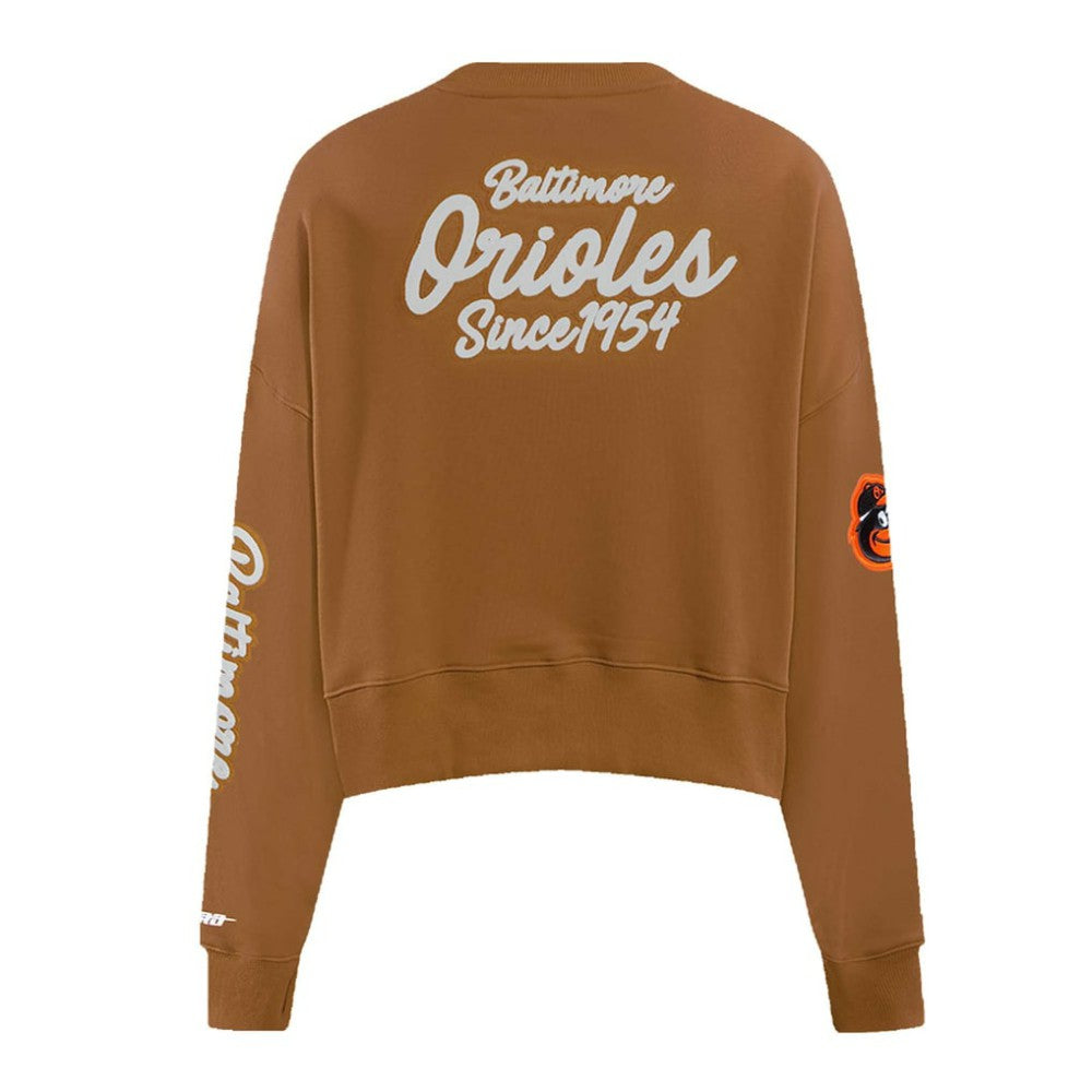 Baltimore Orioles Pro Standard Women's Paint The City Pullover Cropped Sweatshirt - MLB Pullover