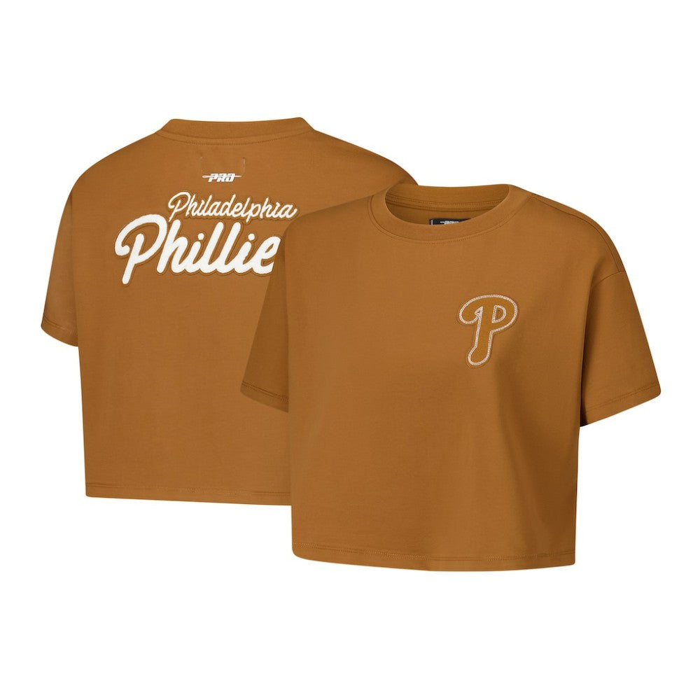Philadelphia Phillies Pro Standard Women's Paint The City Cropped Boxy T-Shirt - MLB T-shirts