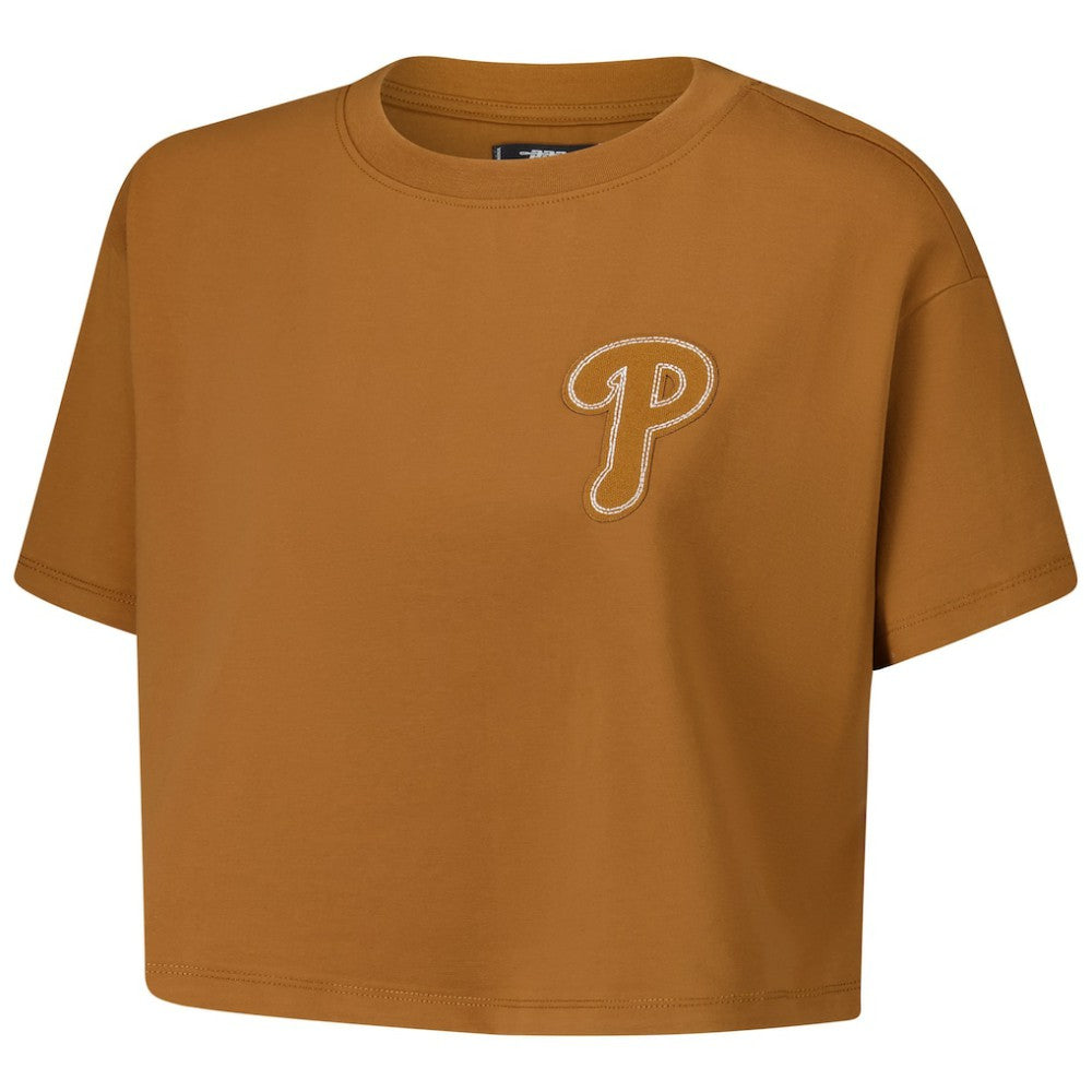 Philadelphia Phillies Pro Standard Women's Paint The City Cropped Boxy T-Shirt - MLB T-shirts
