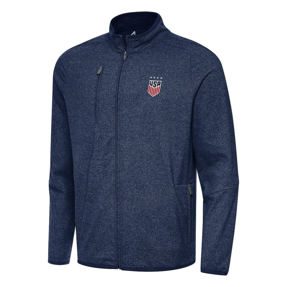 USWNT Antigua Hold-Up Tri-Blend Full-Zip Jacket