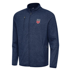 USMNT Antigua Hold-Up Tri-Blend Full-Zip Jacket