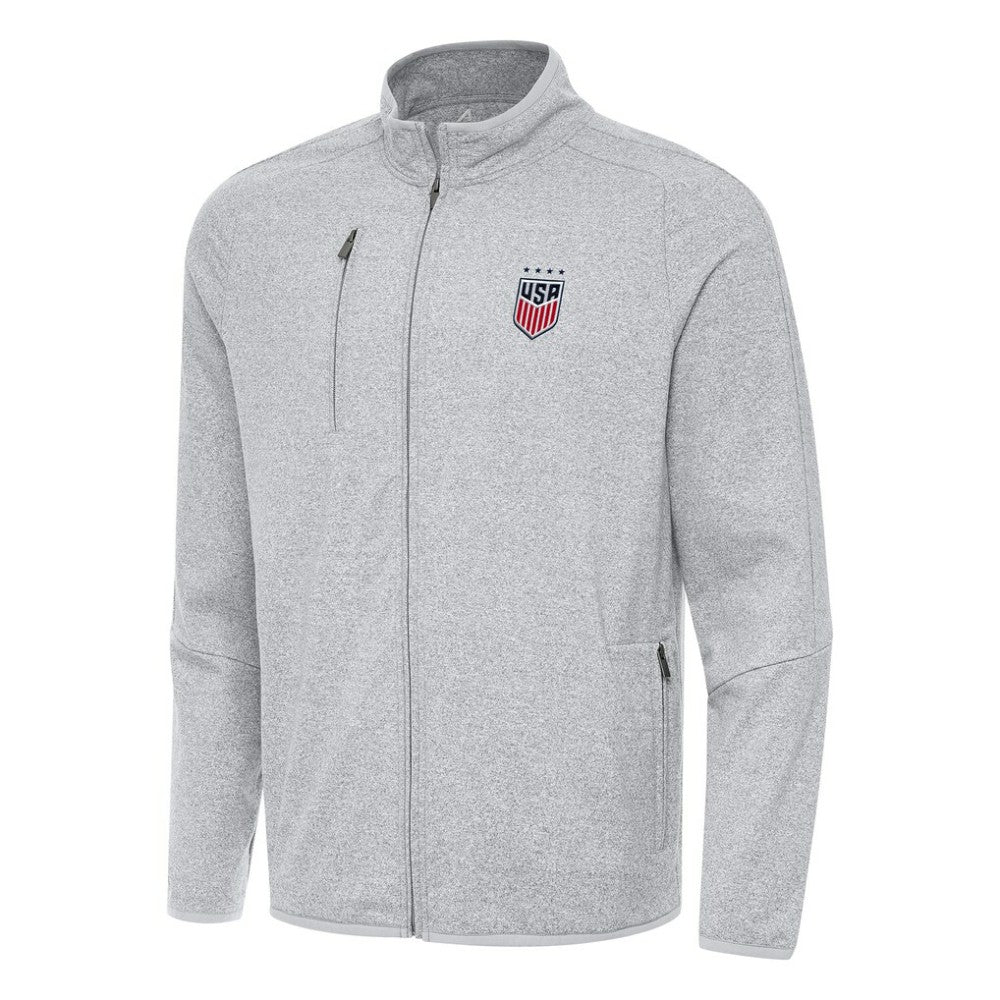 USWNT Antigua Hold-Up Tri-Blend Full-Zip Jacket