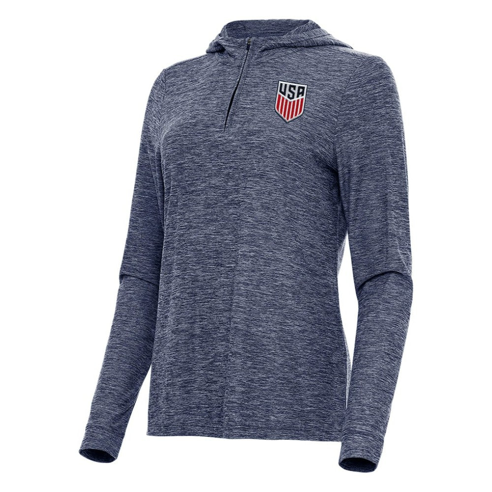 USMNT Antigua Women's Daybreak Quarter-Zip Hoodie