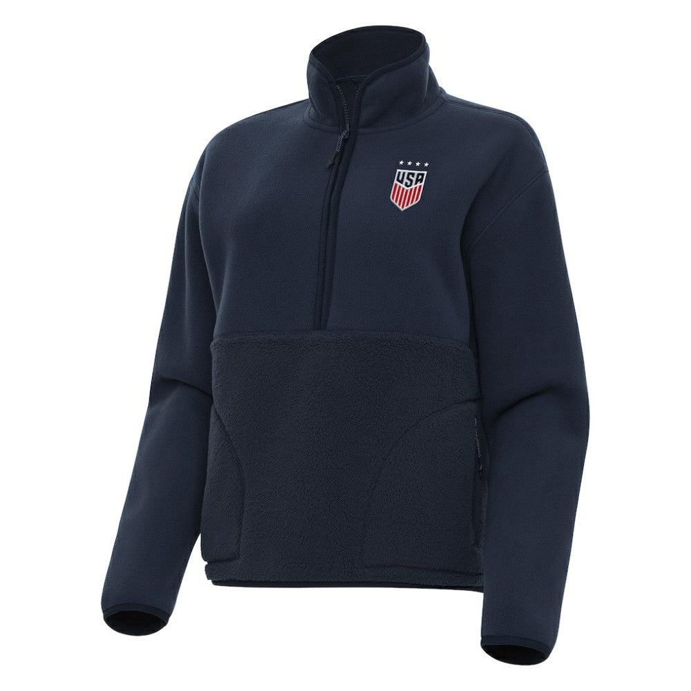 USWNT Antigua Women's Figure Quarter-Zip Jacket