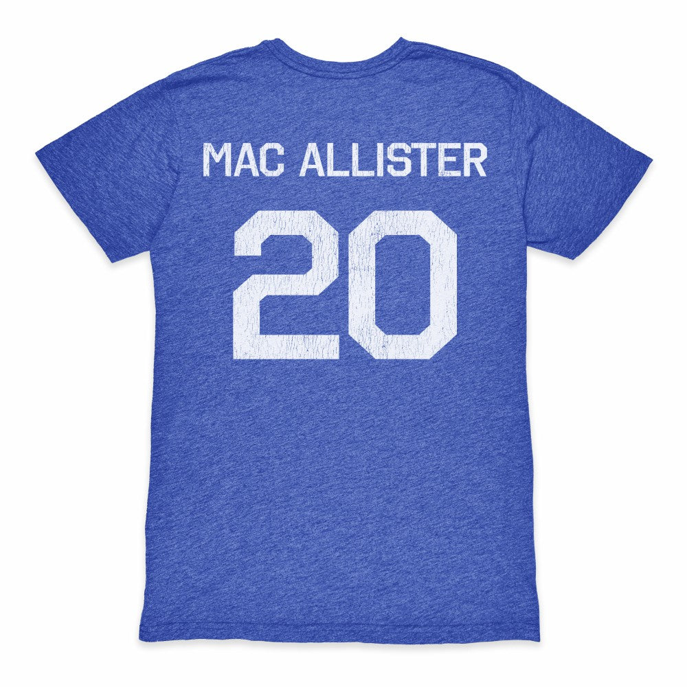 Alexis Mac Allister Argentina National Team 1863FC Retro Name & Number Tri-Blend T-Shirt