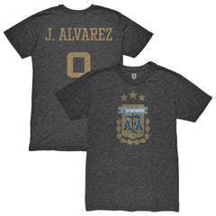 Julián Álvarez Argentina National Team 1863FC Player Retro Tri-Blend T-Shirt