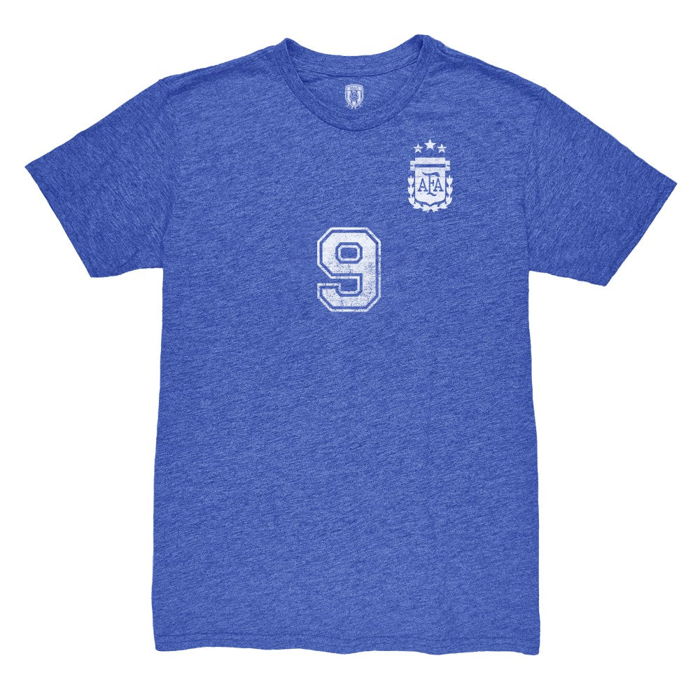 Julián Álvarez Argentina National Team 1863FC Retro Name & Number Tri-Blend T-Shirt