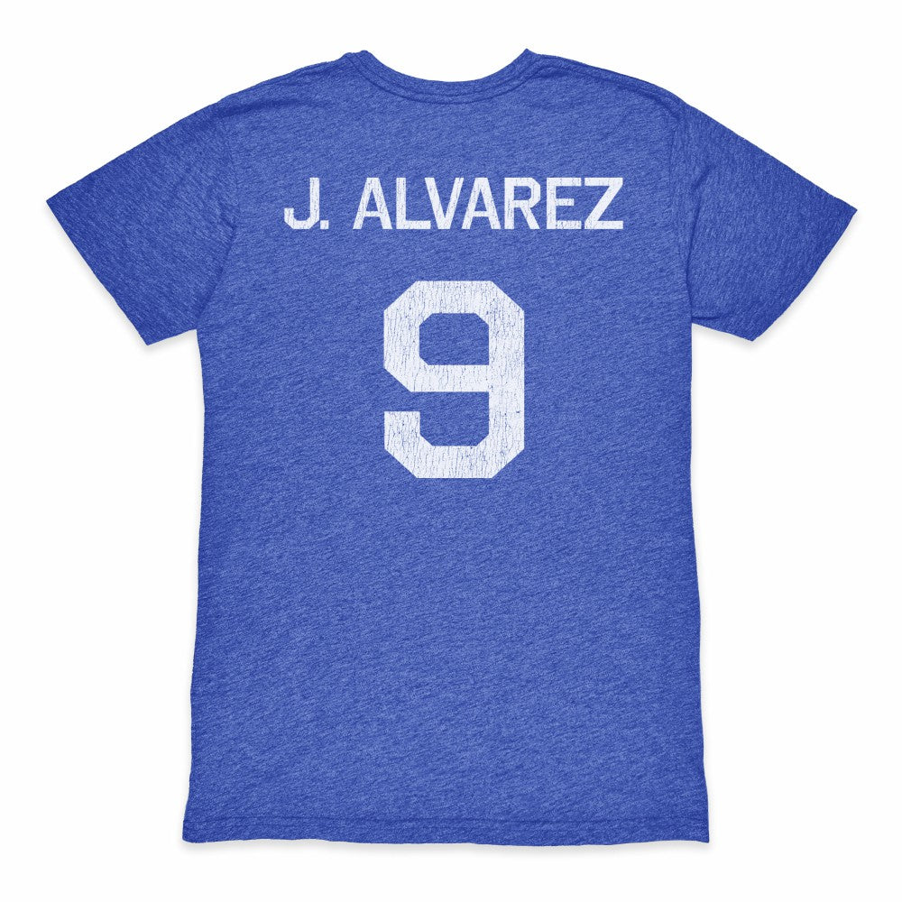 Julián Álvarez Argentina National Team 1863FC Retro Name & Number Tri-Blend T-Shirt