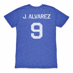 Julián Álvarez Argentina National Team 1863FC Retro Name & Number Tri-Blend T-Shirt