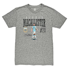 Alexis Mac Allister Argentina National Team 1863FC Snapshot Tri-Blend T-Shirt