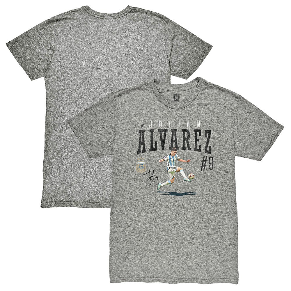 Julián Álvarez Argentina National Team 1863FC Snapshot Tri-Blend T-Shirt