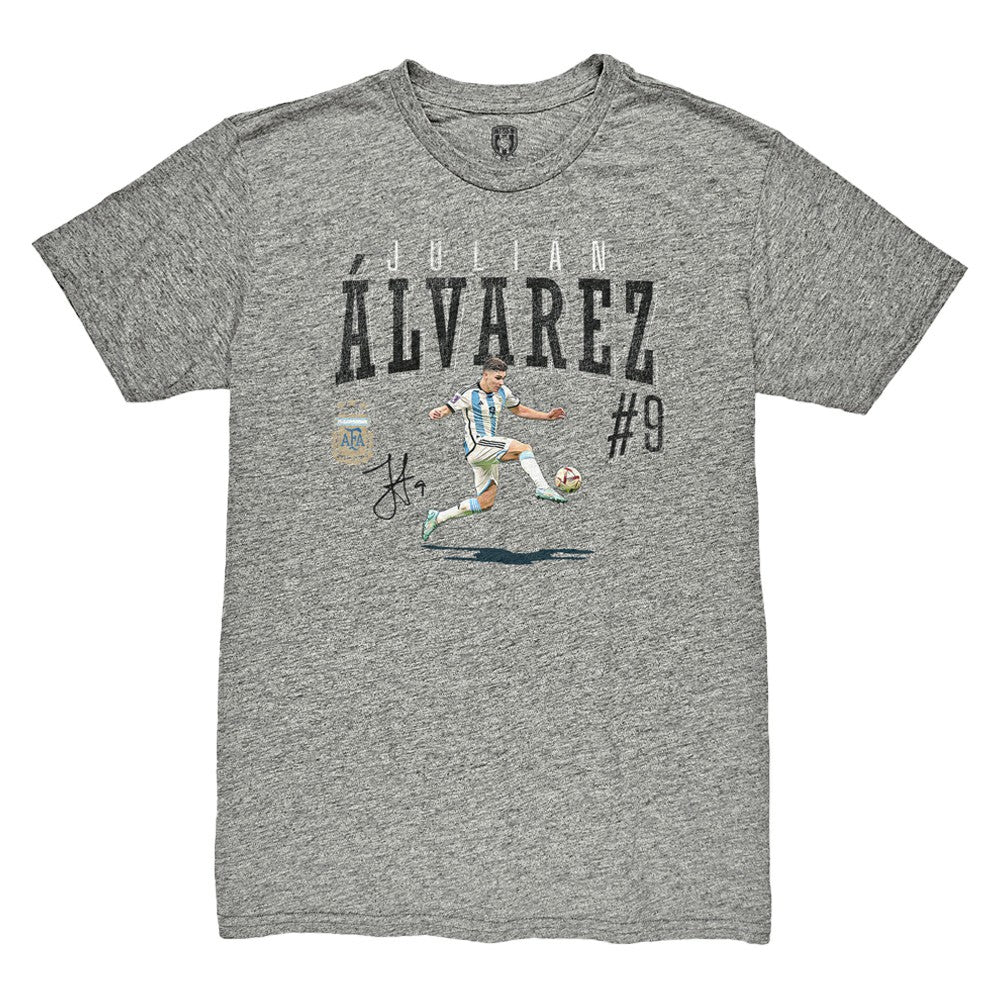 Julián Álvarez Argentina National Team 1863FC Snapshot Tri-Blend T-Shirt