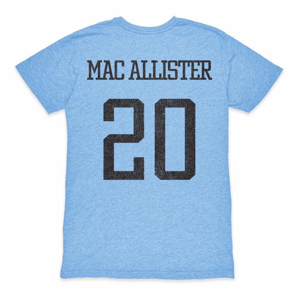 Alexis Mac Allister Argentina National Team 1863FC Player Retro Tri-Blend T-Shirt