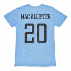 Alexis Mac Allister Argentina National Team 1863FC Player Retro Tri-Blend T-Shirt