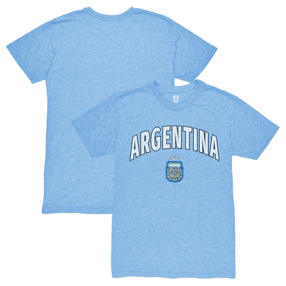 Argentina National Team 1863FC Retro Wordmark Tri-Blend T-Shirt