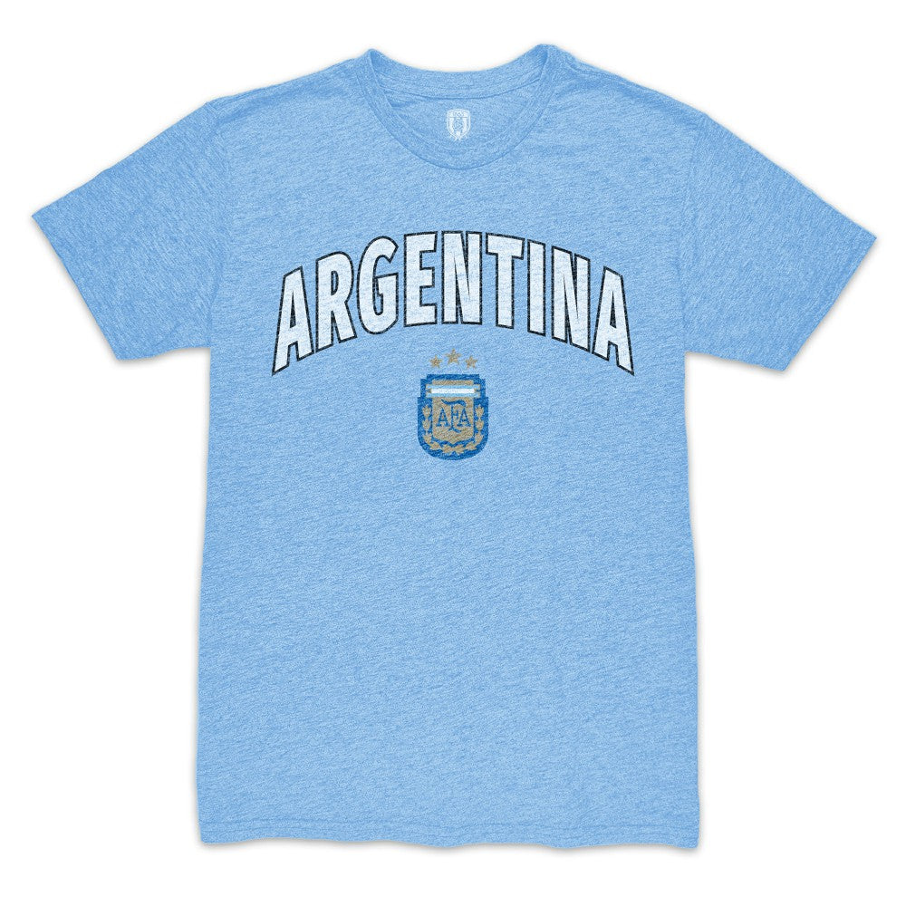 Argentina National Team 1863FC Retro Wordmark Tri-Blend T-Shirt