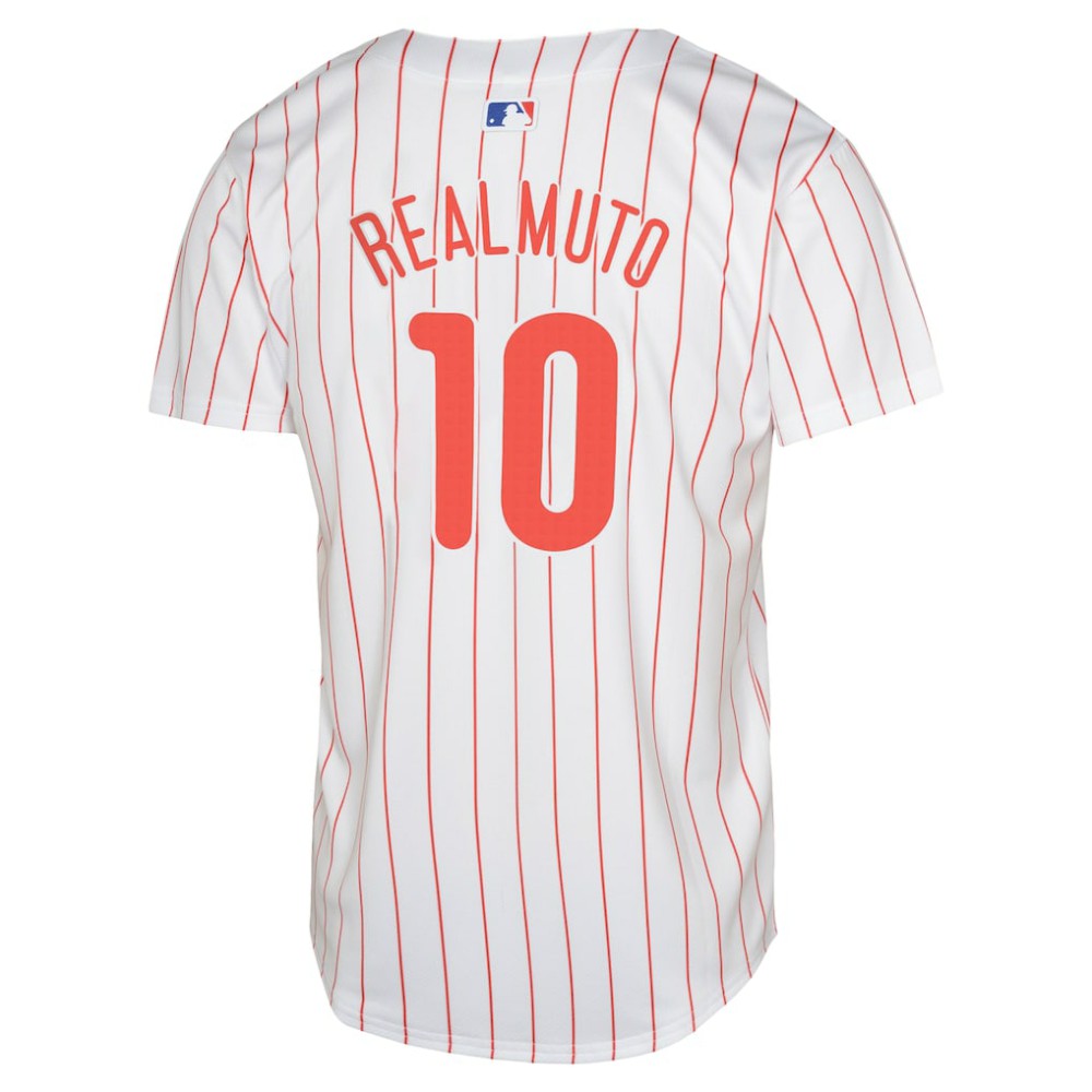 J.T. Realmuto Philadelphia Phillies Nike Youth Home Limited Jersey – White - MLB Jerseys