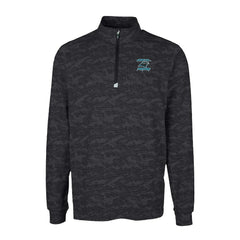Carolina Panthers Cutter & Buck Traverse Camo Print Stretch DryTec Quarter-Zip Top | NFL New