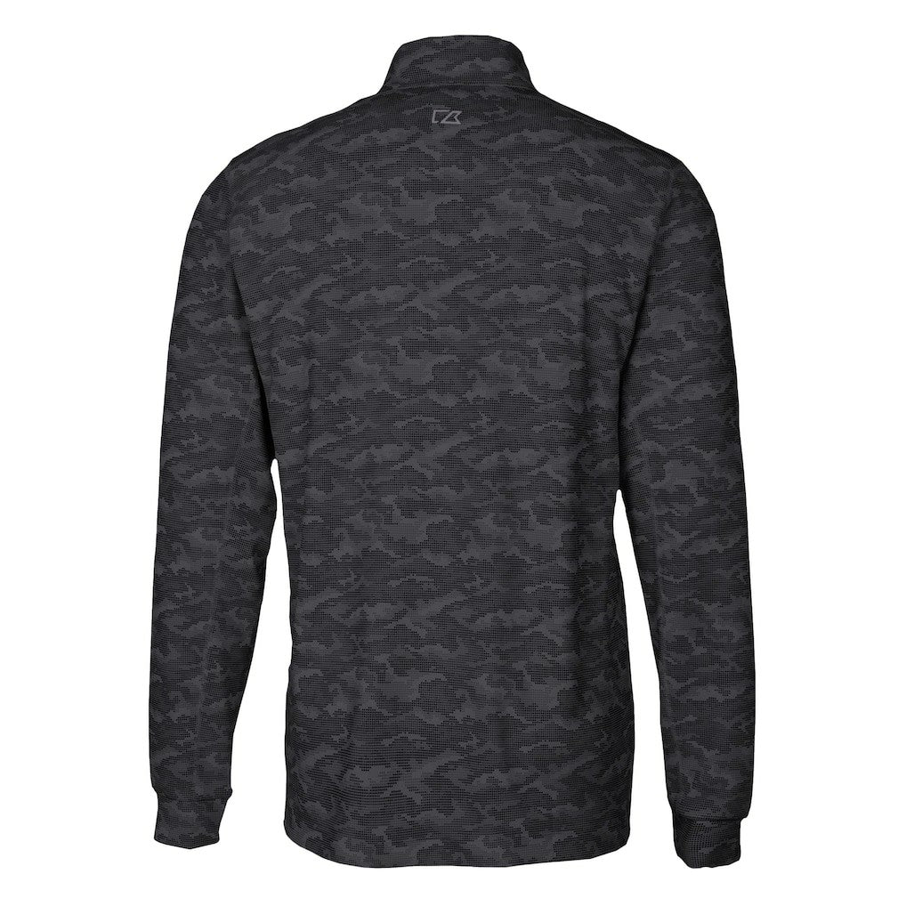 Carolina Panthers Cutter & Buck Traverse Camo Print Stretch DryTec Quarter-Zip Top | NFL New