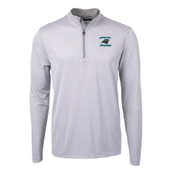 Carolina Panthers Cutter & Buck Virtue Eco Pique Micro Stripe Recycled Quarter-Zip Jacket | NFL Near me