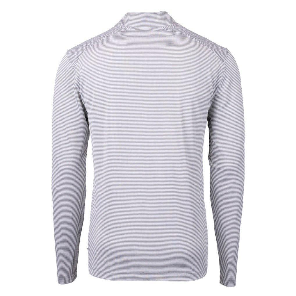 Carolina Panthers Cutter & Buck Virtue Eco Pique Micro Stripe Recycled Quarter-Zip Jacket | NFL Near me