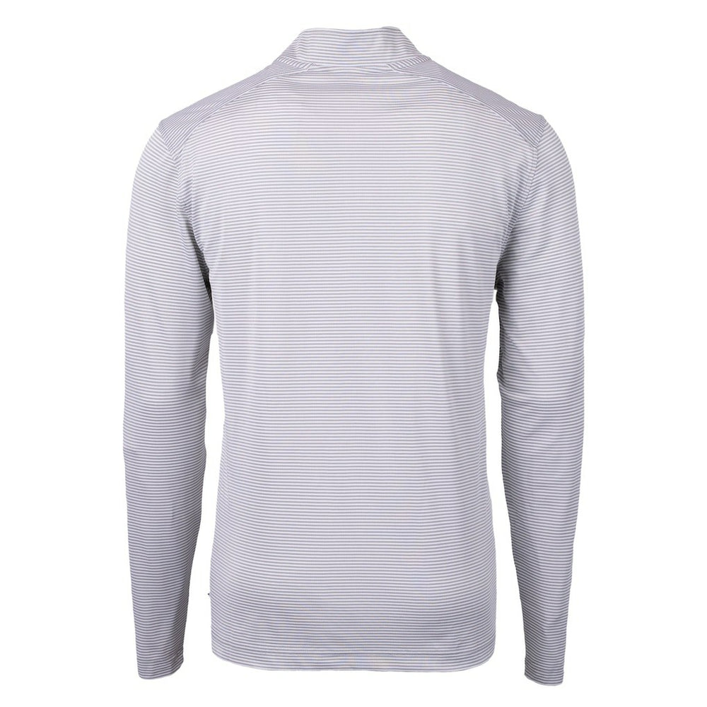 Carolina Panthers Cutter & Buck Virtue Eco Pique Micro Stripe Recycled Quarter-Zip Jacket | NFL Near me