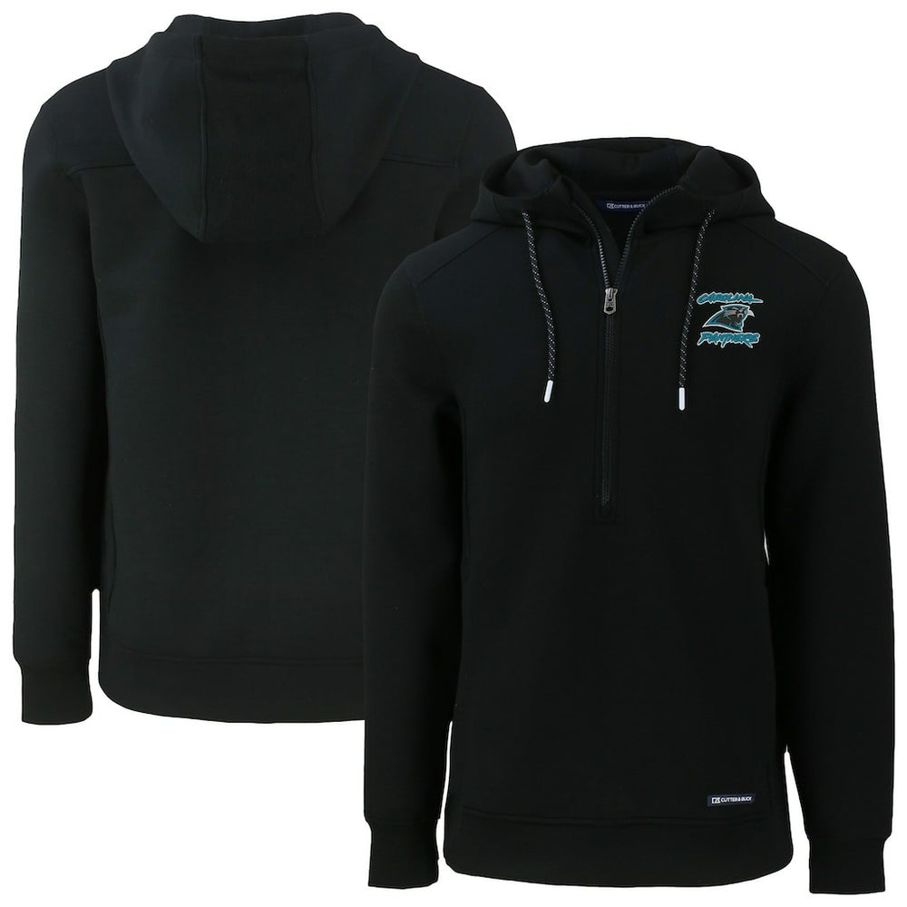 Carolina Panthers Cutter & Buck Roam Eco Recycled Half-Zip Hoodie | NFL Discount