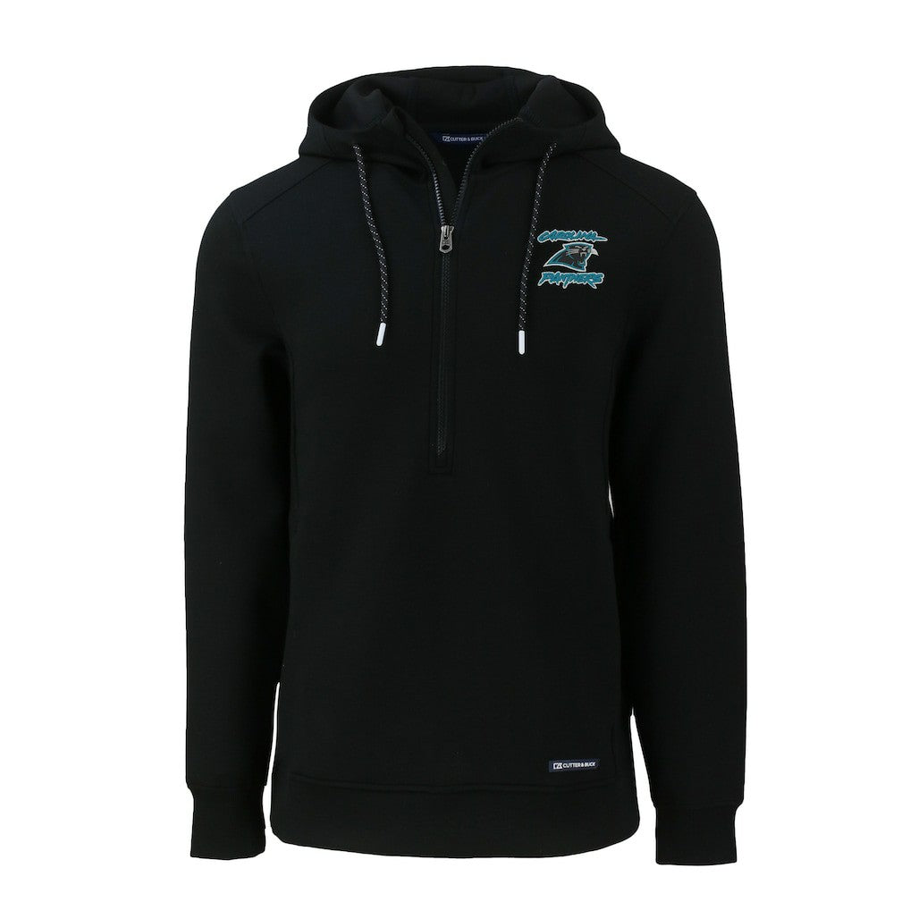 Carolina Panthers Cutter & Buck Roam Eco Recycled Half-Zip Hoodie | NFL Discount
