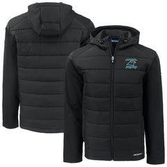 Carolina Panthers Cutter & Buck Evoke Hybrid Eco Softshell Recycled Full-Zip Hoodie Jacket | NFL Online