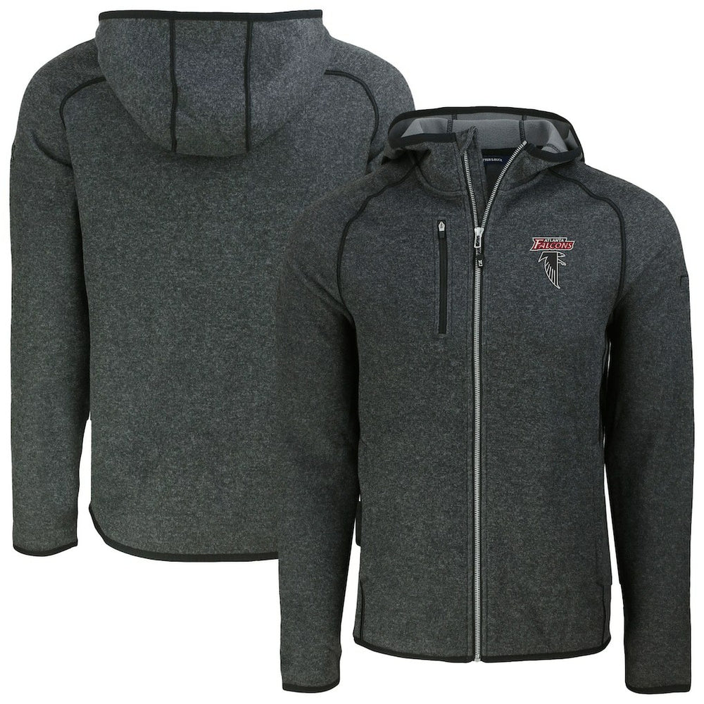Atlanta Falcons Cutter & Buck Mainsail Hoodie Raglan Full-Zip Jacket | NFL Discount