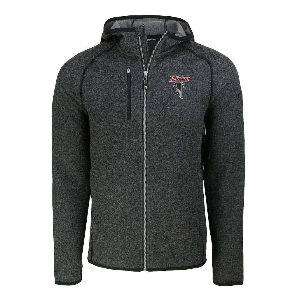 Atlanta Falcons Cutter & Buck Mainsail Hoodie Raglan Full-Zip Jacket | NFL Discount