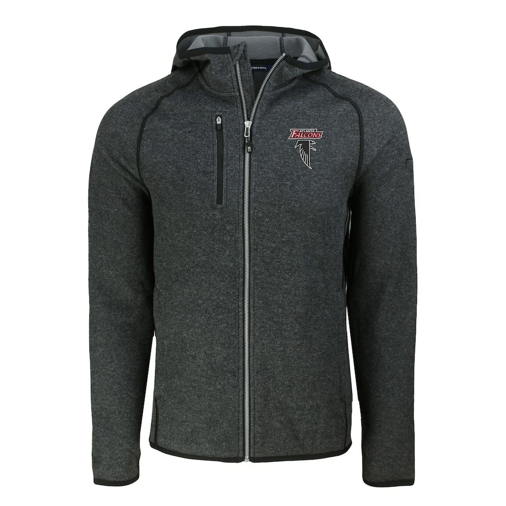 Atlanta Falcons Cutter & Buck Mainsail Hoodie Raglan Full-Zip Jacket | NFL Discount