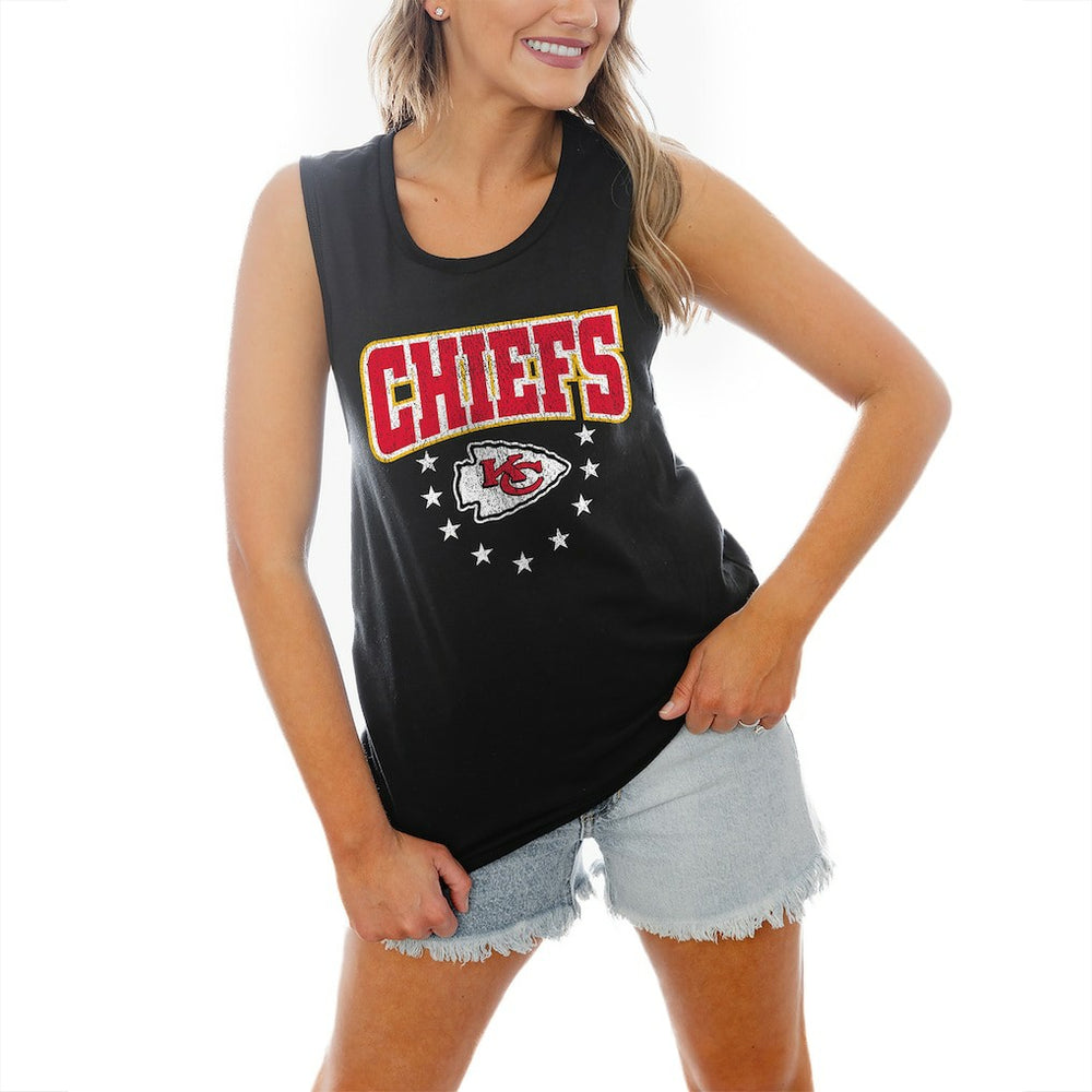 Kansas City Chiefs Gameday Couture Women's Baby You're A Star Racerback Scoop Neck Tapered Tank Top | NFL New