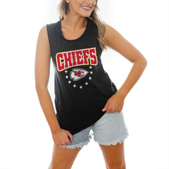 Kansas City Chiefs Gameday Couture Women's Baby You're A Star Racerback Scoop Neck Tapered Tank Top | NFL New