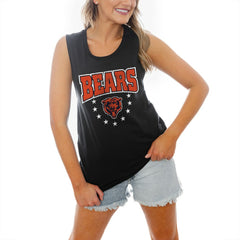 Chicago Bears Gameday Couture Women's Baby You're A Star Racerback Scoop Neck Tapered Tank Top | NFL Outlet