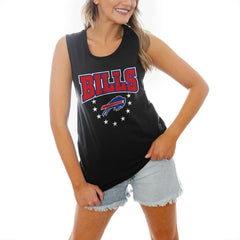 Buffalo Bills Gameday Couture Women's Baby You're A Star Racerback Scoop Neck Tapered Tank Top | NFL Discount