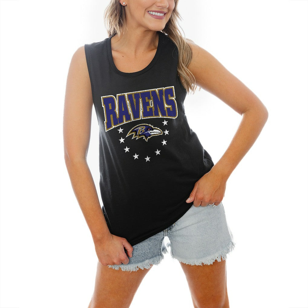 Baltimore Ravens Gameday Couture Women's Baby You're A Star Racerback Scoop Neck Tapered Tank Top | NFL Hot