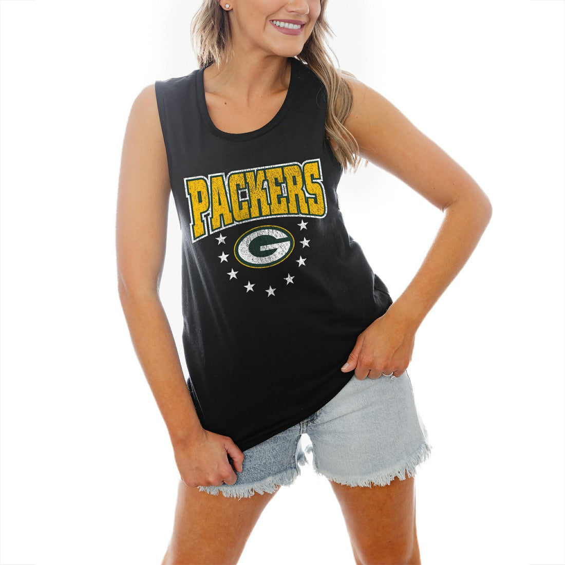 Green Bay Packers Gameday Couture Women's Baby You're A Star Racerback Scoop Neck Tapered Tank Top | NFL Near me