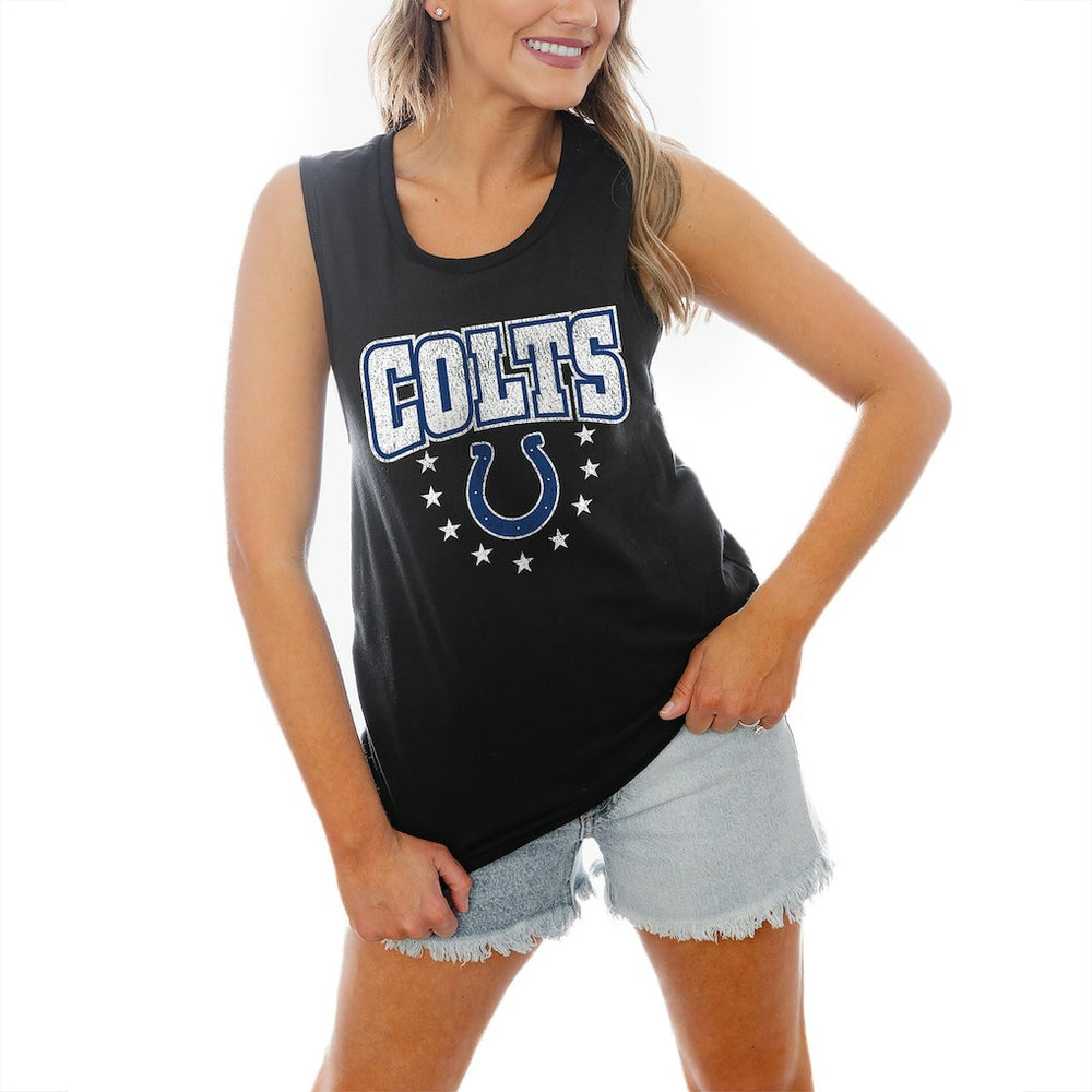 Indianapolis Colts Gameday Couture Women's Baby You're A Star Racerback Scoop Neck Tapered Tank Top | NFL Hot
