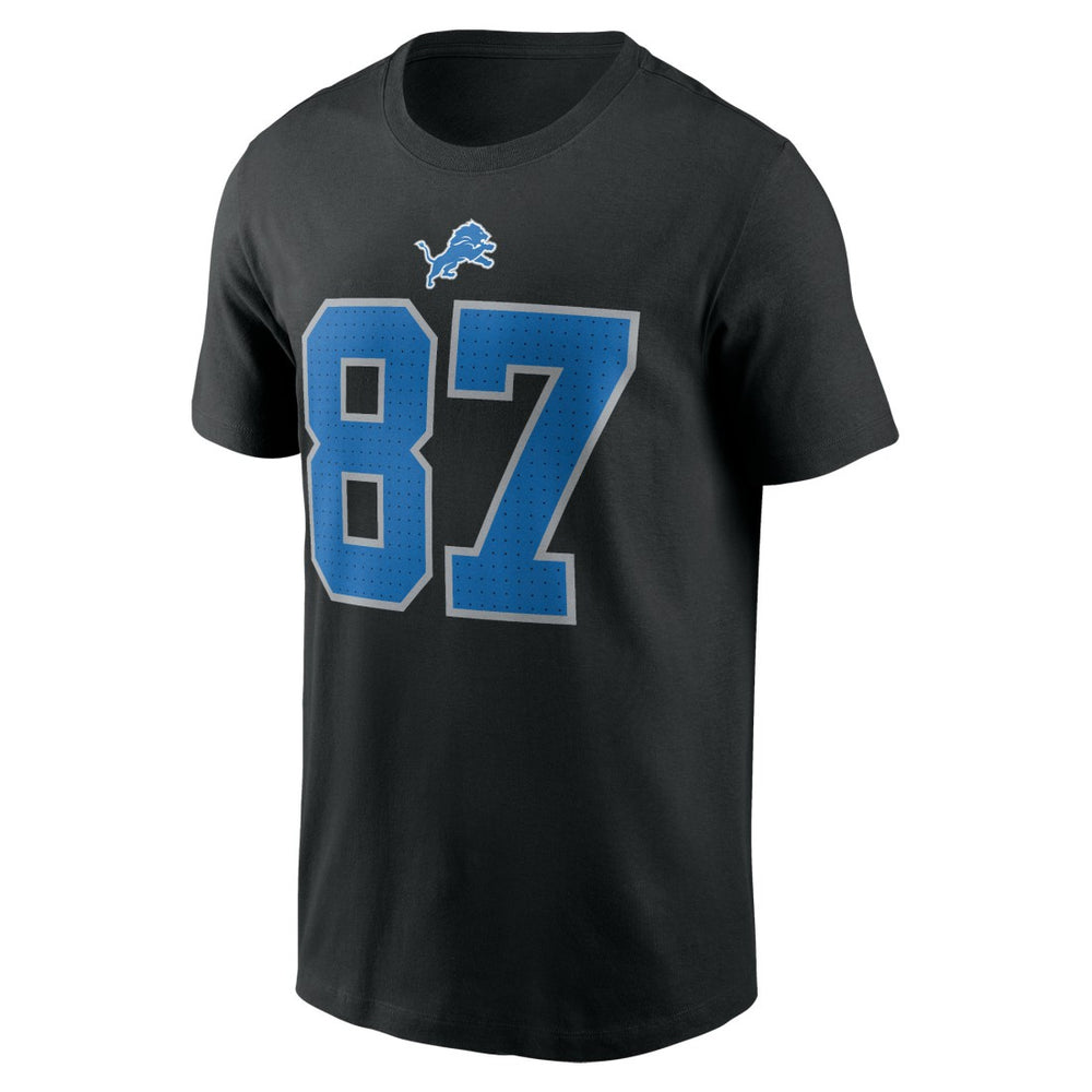 Detroit Lions Sam LaPorta  Name & Number T-Shirt | NFL New