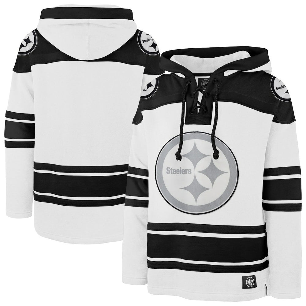 Pittsburgh Steelers '47 After Image Superior Lacer Pullover Hoodie | NFL US