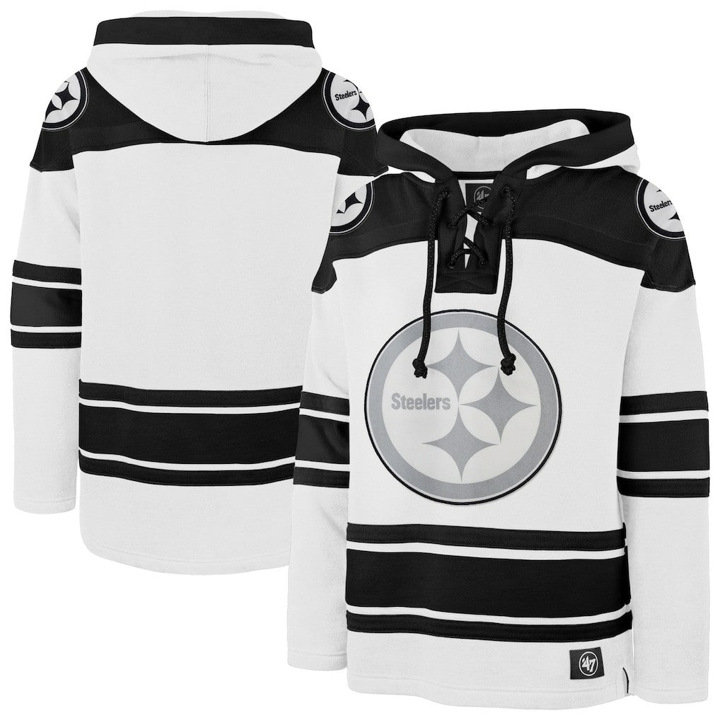 Pittsburgh Steelers '47 After Image Superior Lacer Pullover Hoodie | NFL US