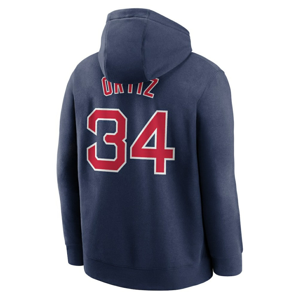 David Ortiz Boston Red Sox Nike Player Name & Number Club Pullover Hoodie - MLB Hoodies