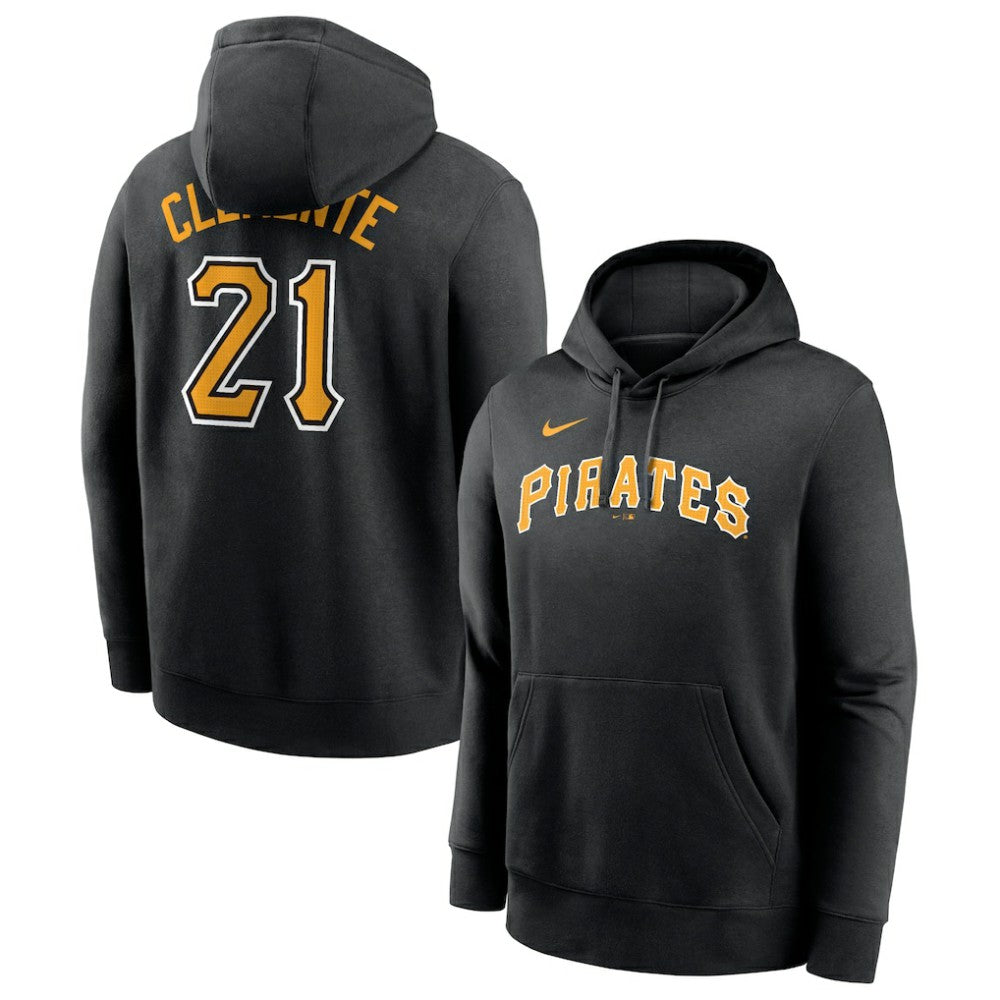 Roberto Clemente Pittsburgh Pirates Nike Player Name & Number Club Pullover Hoodie - MLB Hoodies