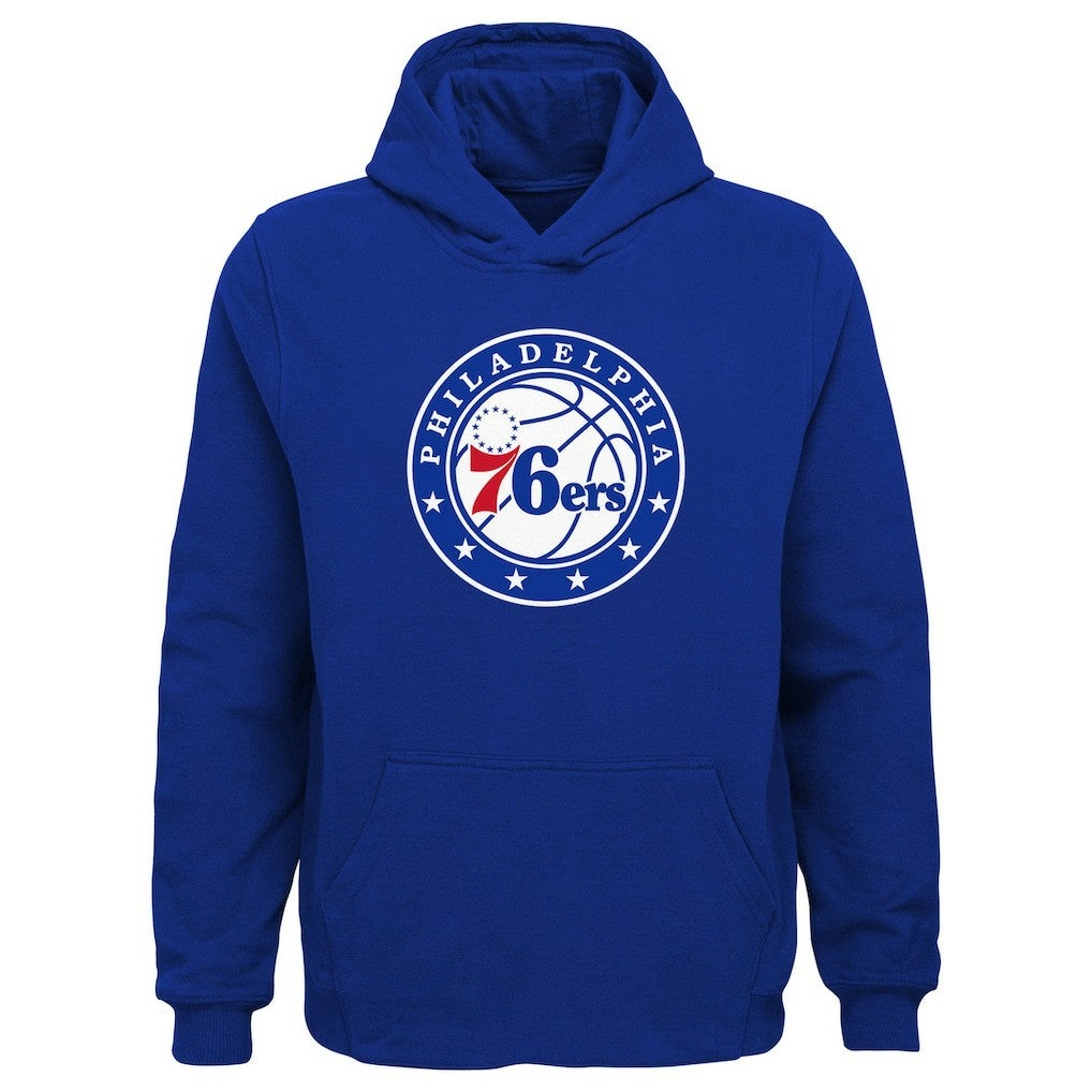 Royal Philadelphia 76ers Outerstuff Youth Primary Logo Pullover Hoodie | NBA