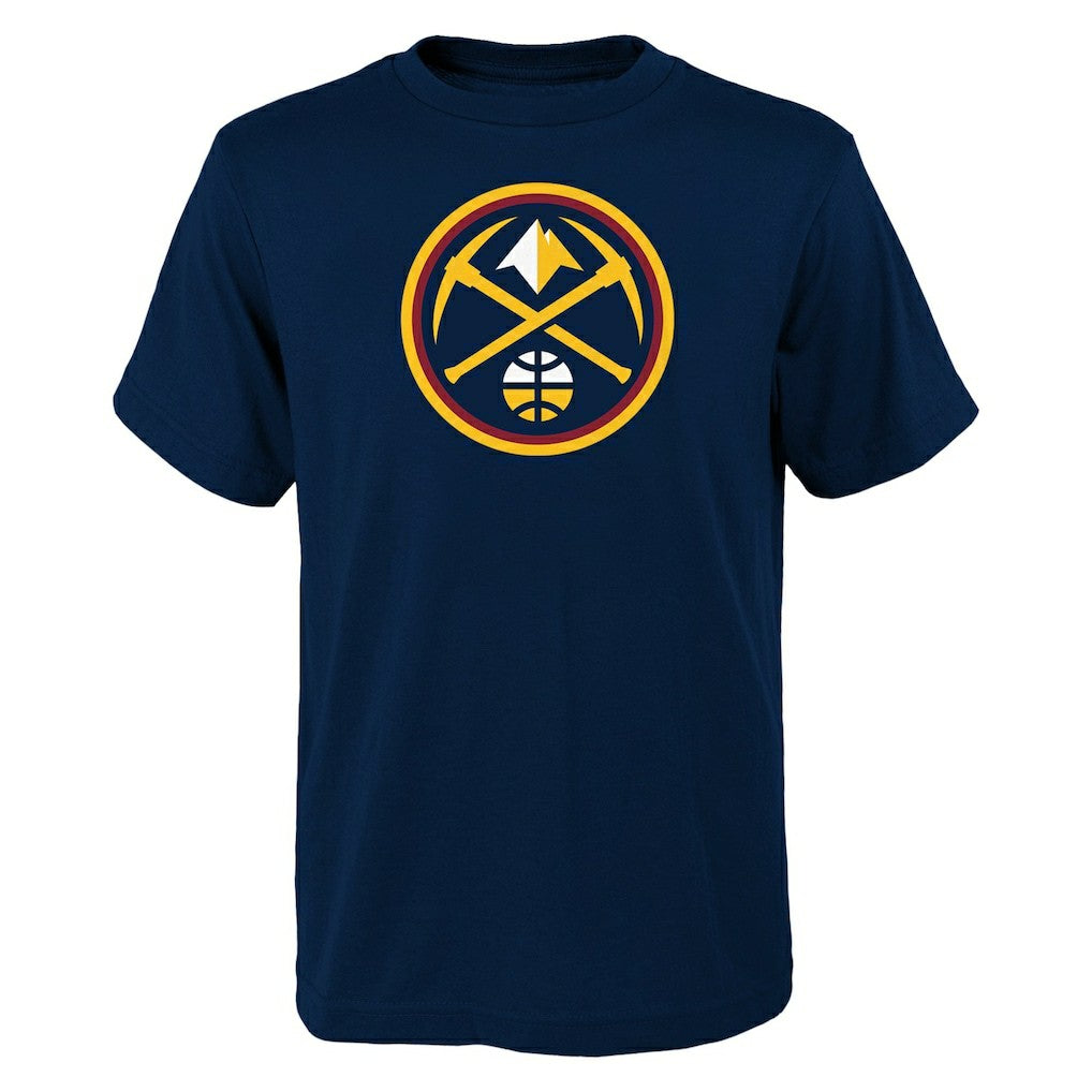 Navy Denver Nuggets Youth Primary Logo T-Shirt sale | NBA