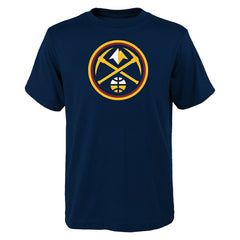 Navy Denver Nuggets Youth Primary Logo T-Shirt sale | NBA