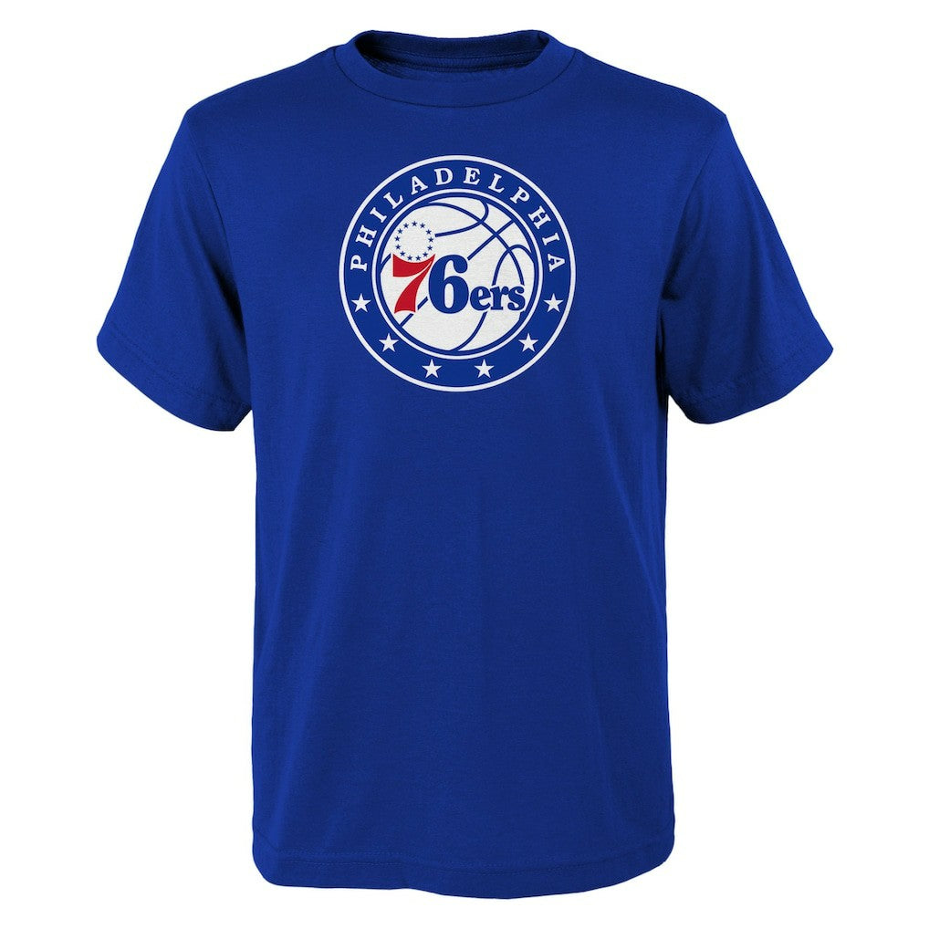 Royal Philadelphia 76ers Outerstuff Youth Primary Logo T-Shirt | NBA