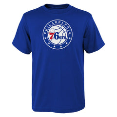 Royal Philadelphia 76ers Outerstuff Youth Primary Logo T-Shirt | NBA